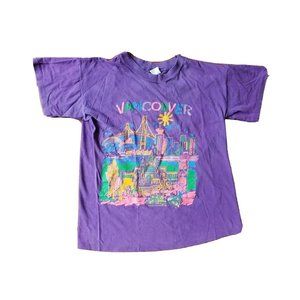 Vancouver Canada Tourist Tee T Shirt Vintage Single Stitch CityScape RSM